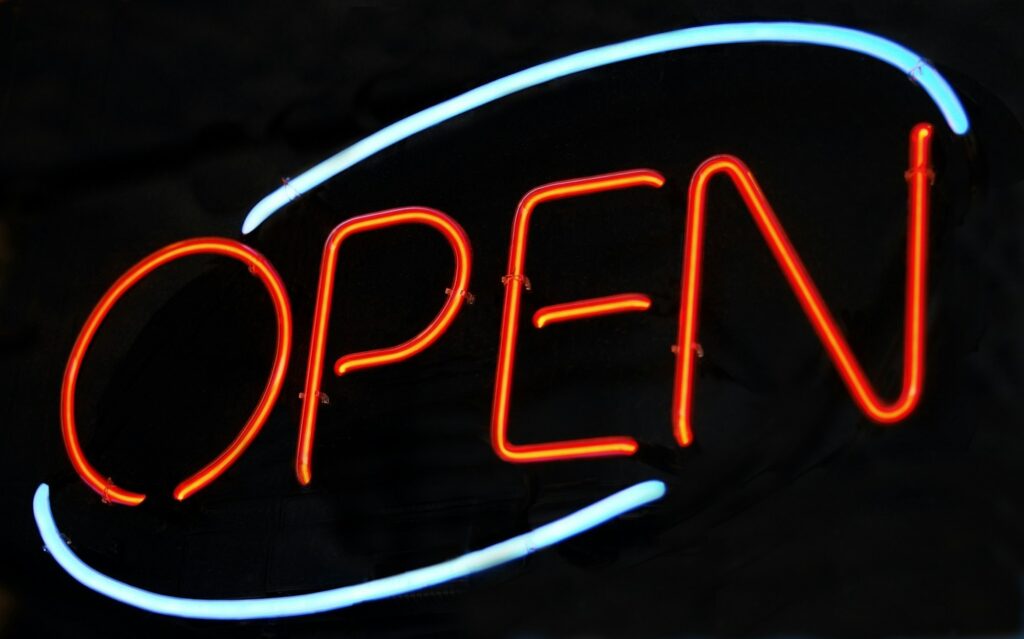 Open - Neon Sign